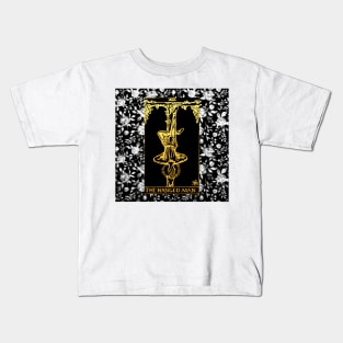 Floral Tarot Print - The Hanged Man Kids T-Shirt